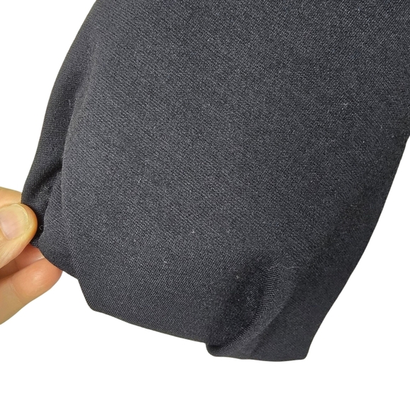 Vince Womens Black Cropped JacketSmall Button DetailRuched Sleeve Stand UpCollar - Picture 11 of 15